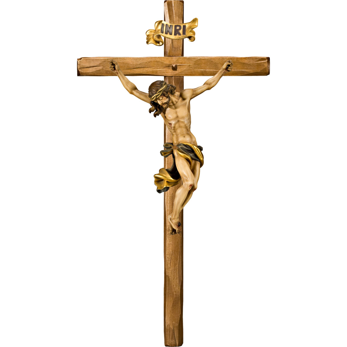 Cristo Barroco en cruz recta